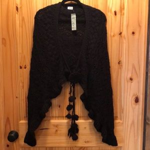 Cache Black Knit Cape - OSF - NWT - $28